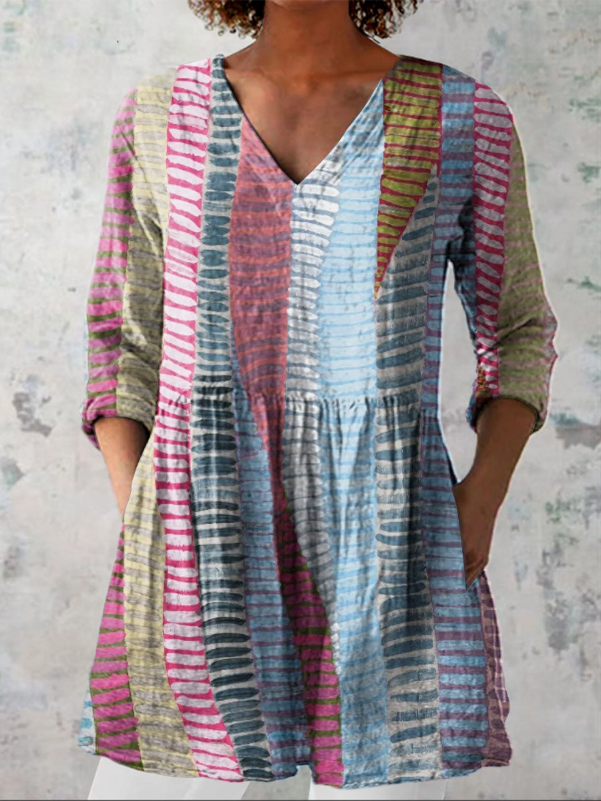 Nerina | Blusa Lunga a Righe