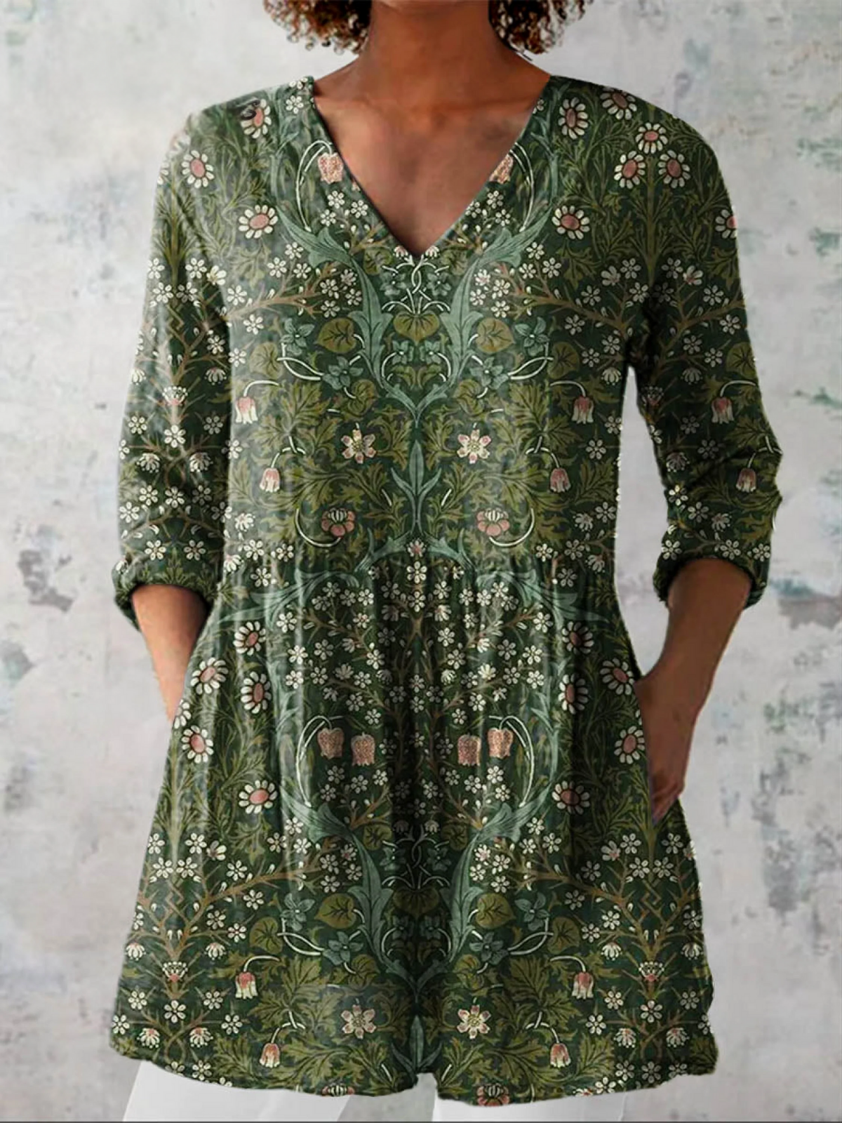 Verita | Blusa Lunga Floreale