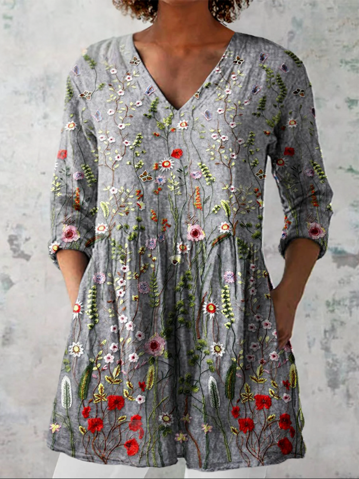 Sibel | Blusa Lunga Floreale