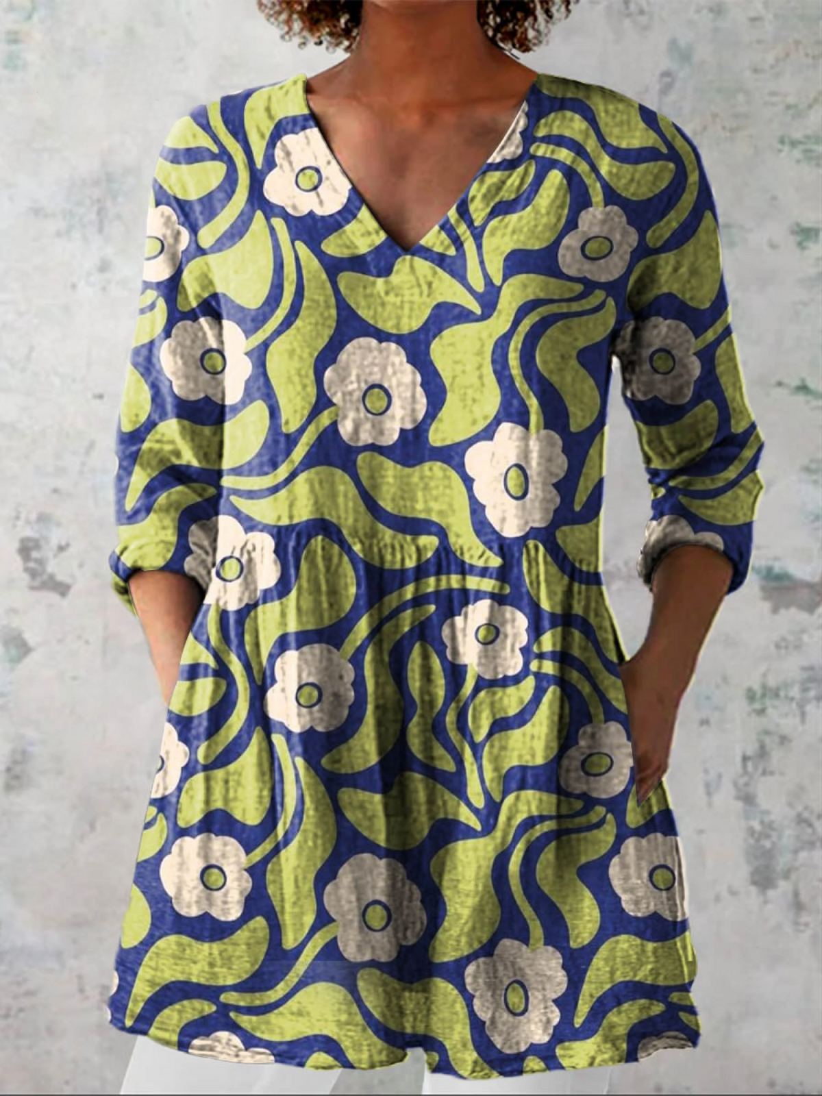 Iolanda | Blusa Lunga Fantasia Floreale