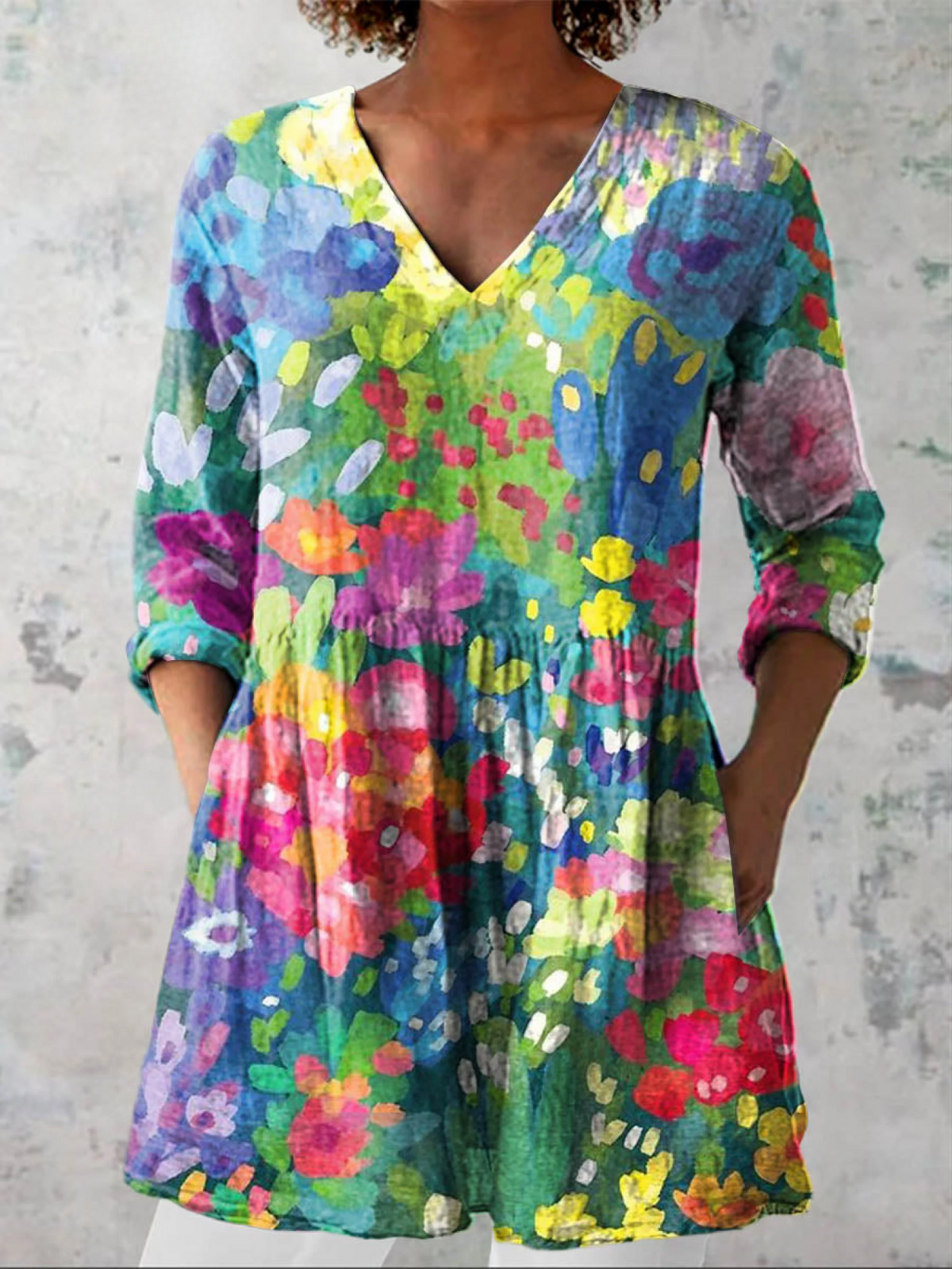Natalina | Blusa Lunga Floreale