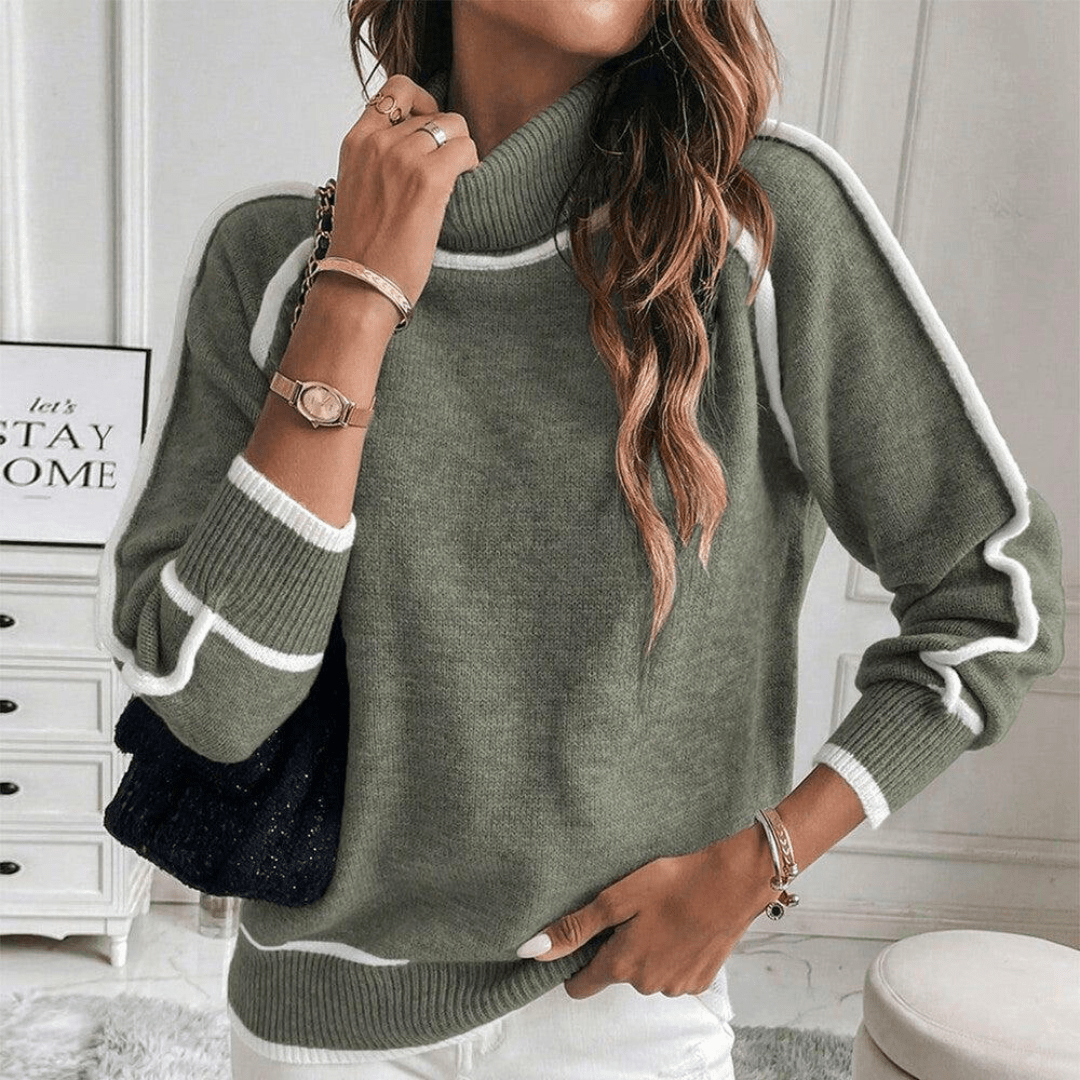 Kaylee | Maglione elegante con collo alto