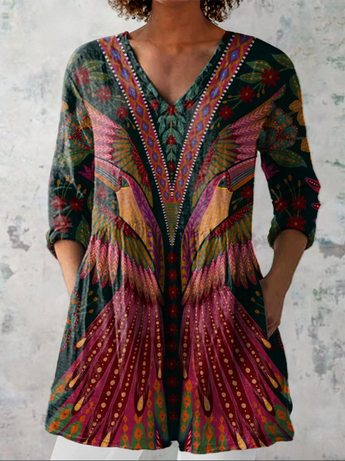 Olivetta | Blusa Lunga Fantasia