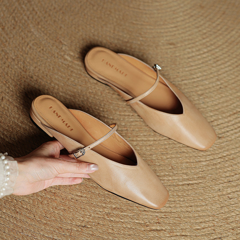 Carol | Mules Mary Jane a Punta Quadrata