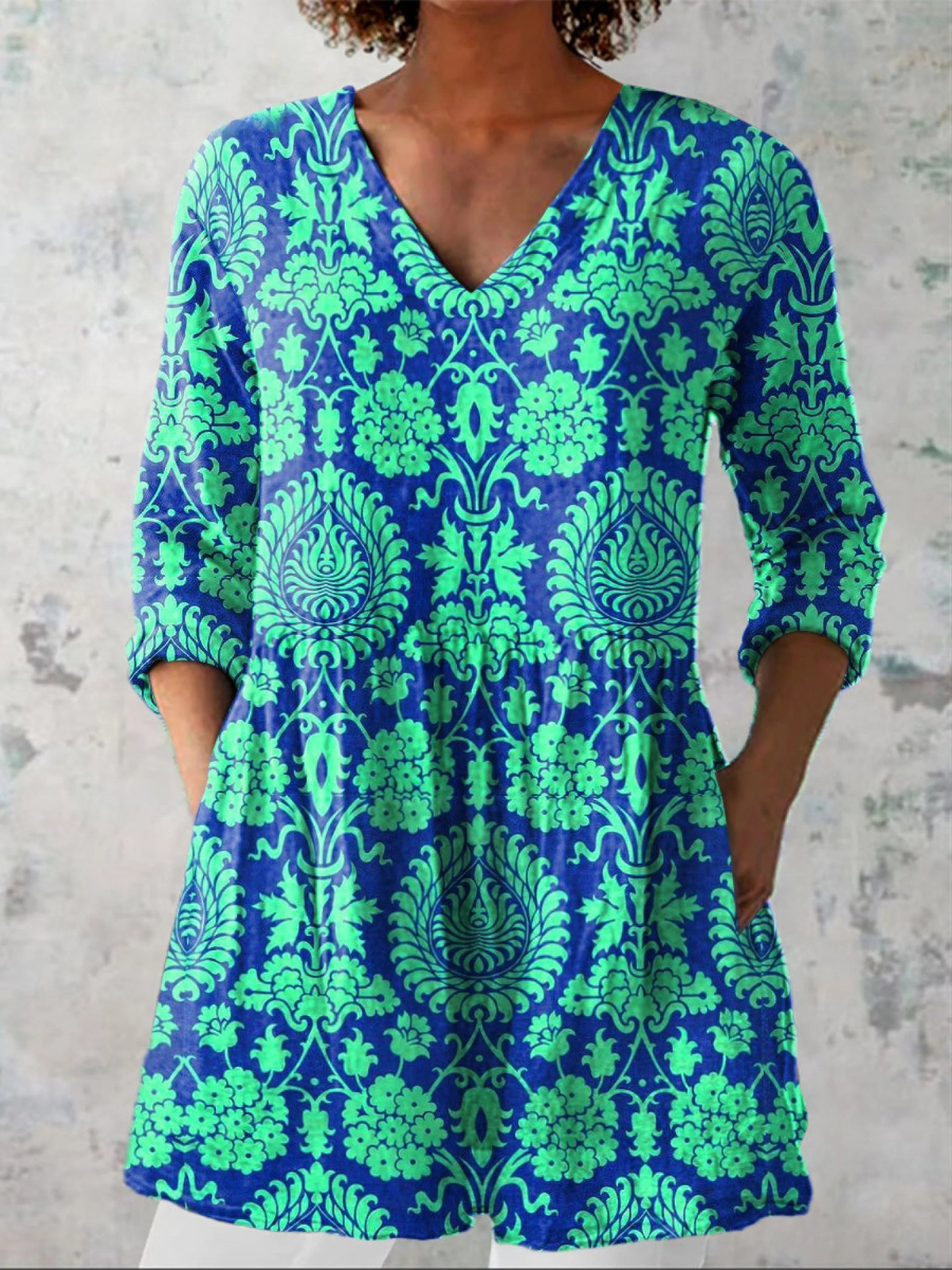 Catena | Blusa Lunga Fantasia Ornamentale