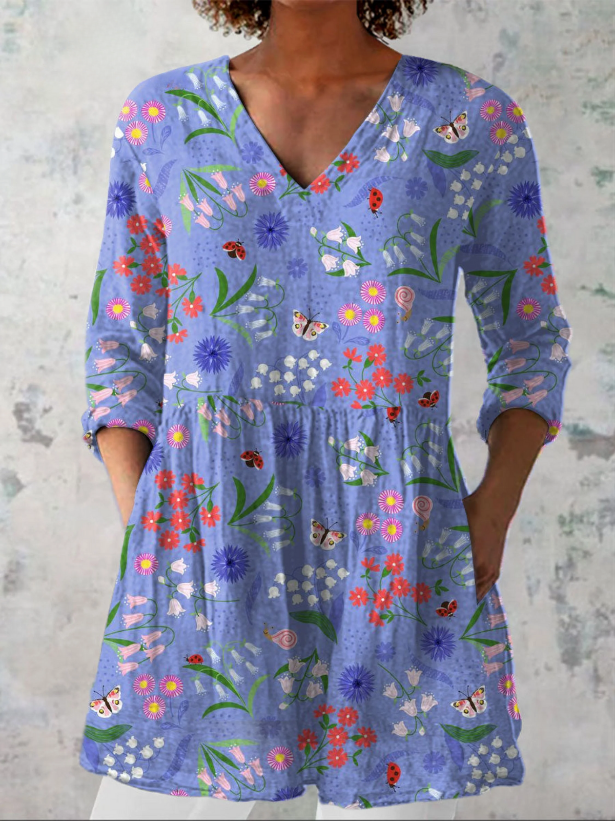 Diletta | Blusa Lunga Floreale