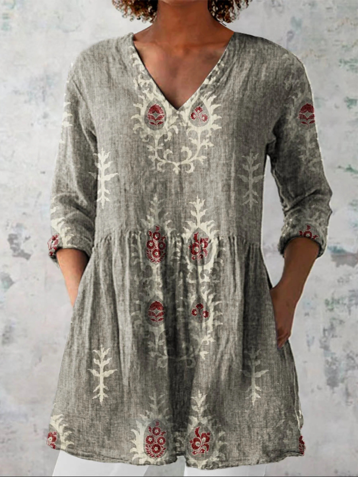 Rosa | Blusa Lunga Fantasia