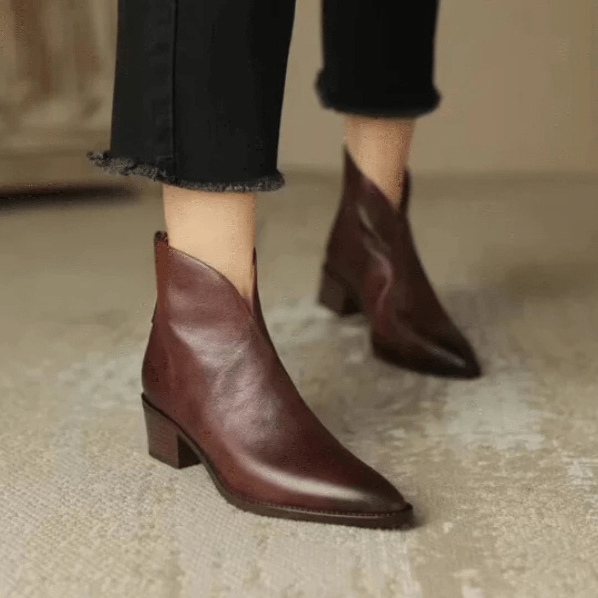 Lorena | Stivaletti Eleganti con Tacco Basso