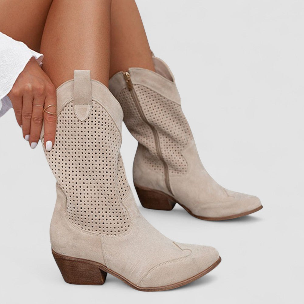 Megan | Stivali Western Traforati
