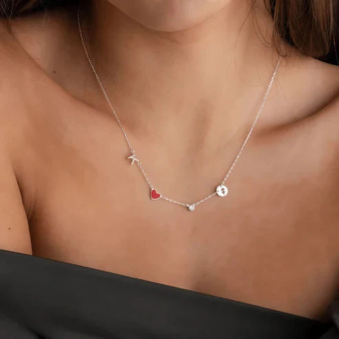 Laine | Collana con Iniziali e Cuore