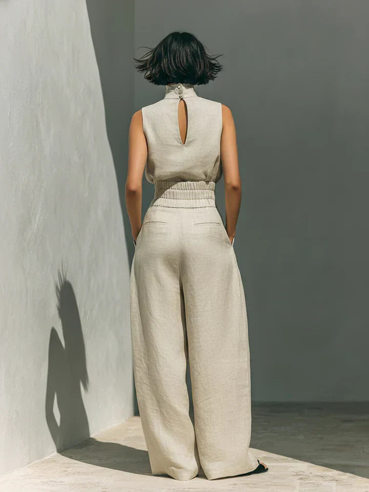 Bea | Completo Due Pezzi in Cotone e Lino