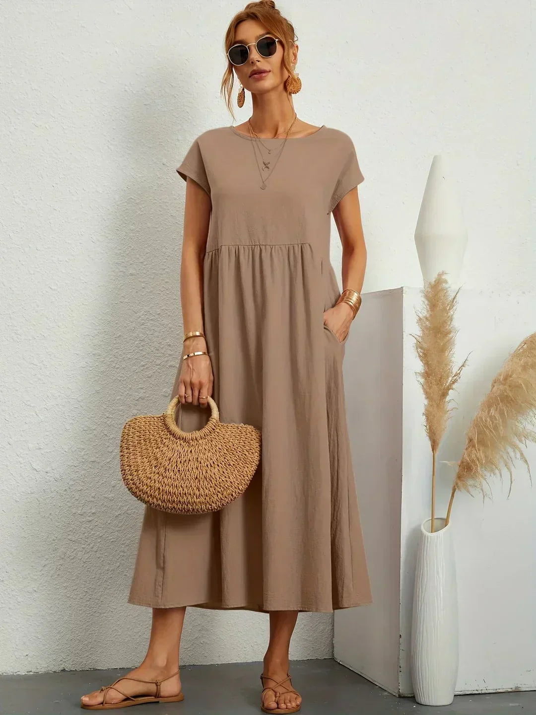 Gabrielle | Abito Midi Elegante e Fluido