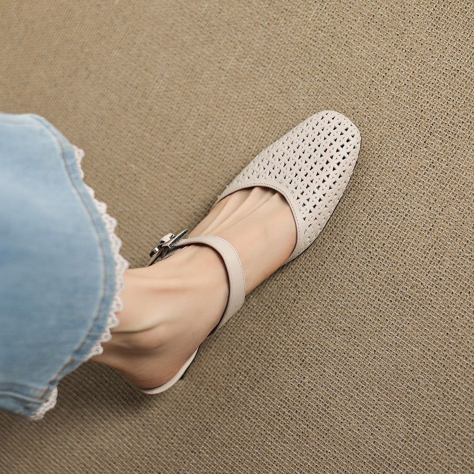 Lou | Mules Traforate con Cinturino
