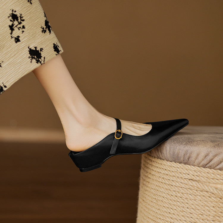 Luna | Mules Mary Jane a Punta