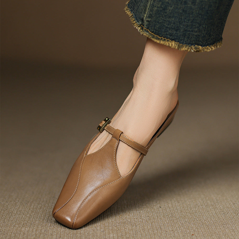 Lavinia | Mules con Cinturino a T