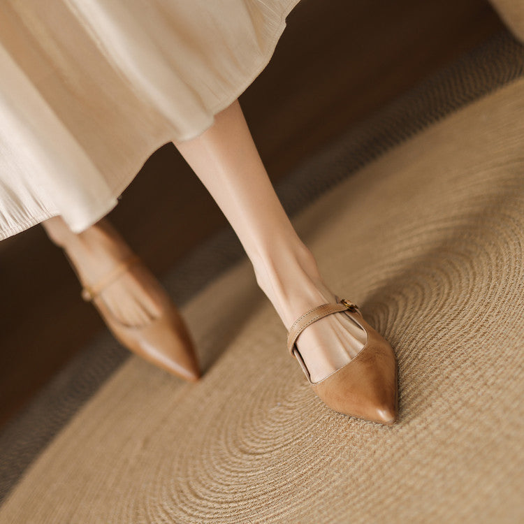 Luna | Mules Mary Jane a Punta