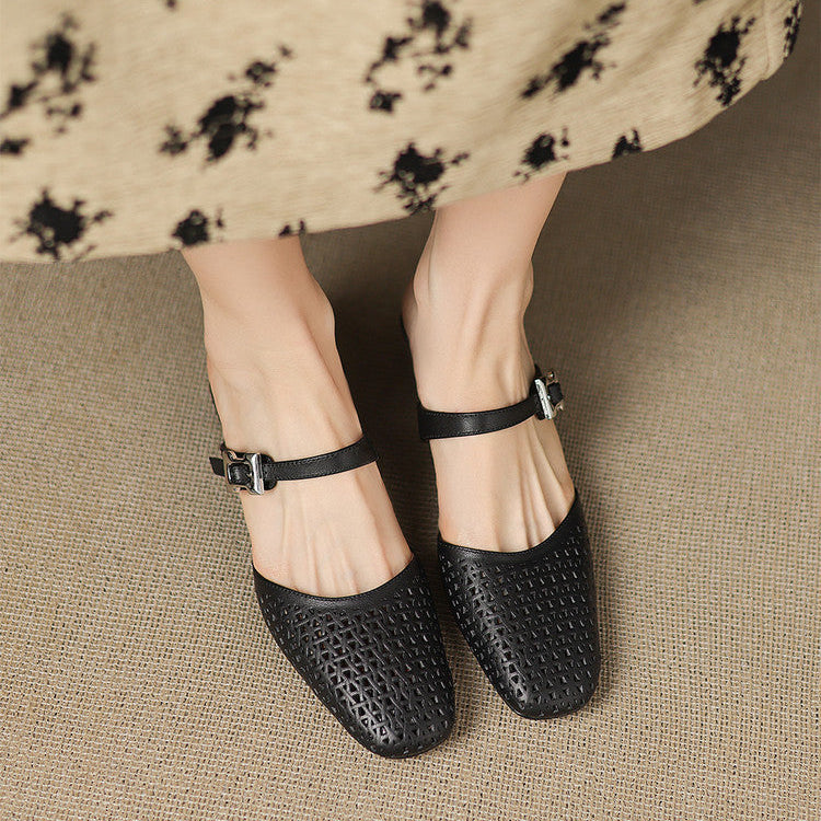 Lou | Mules Traforate con Cinturino