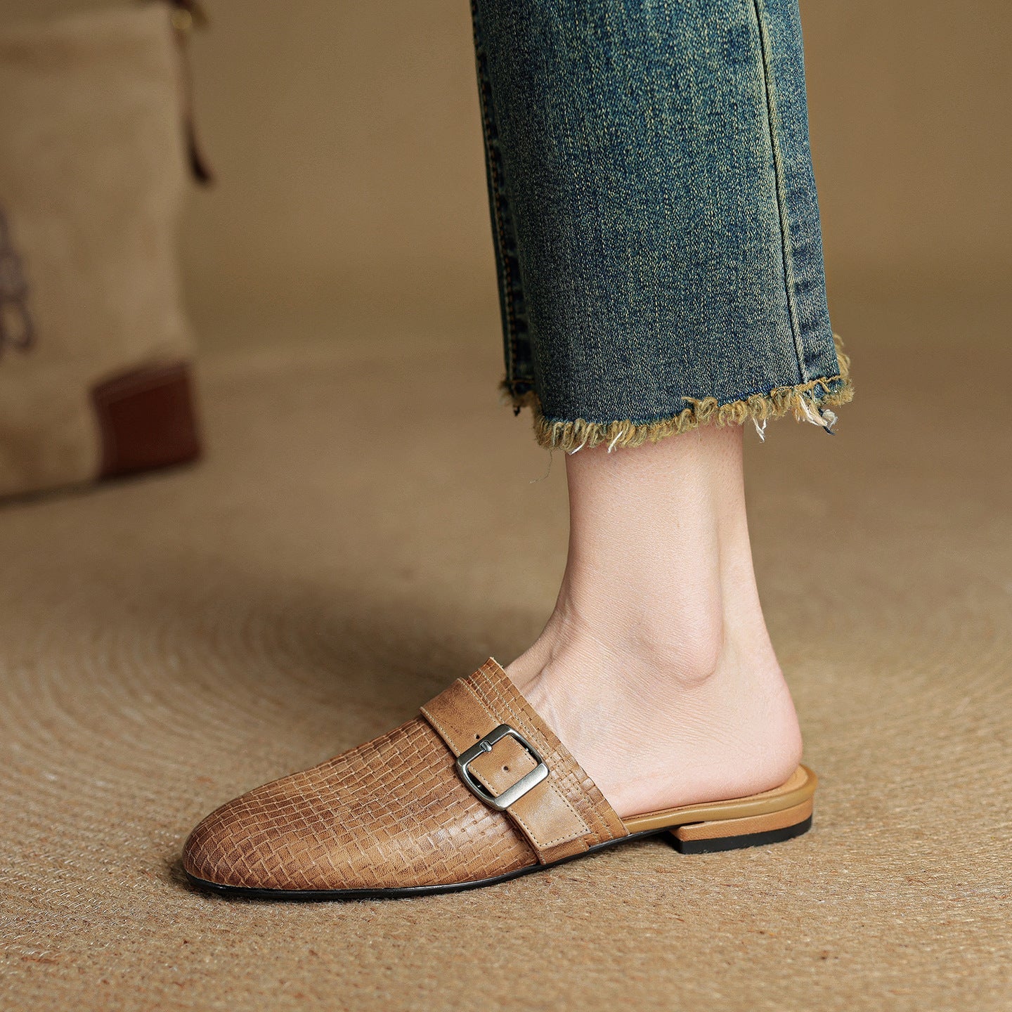 Angela | Mules Intrecciate con Fibbia