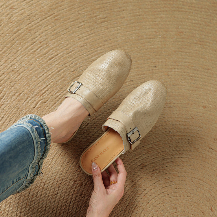 Angela | Mules Intrecciate con Fibbia