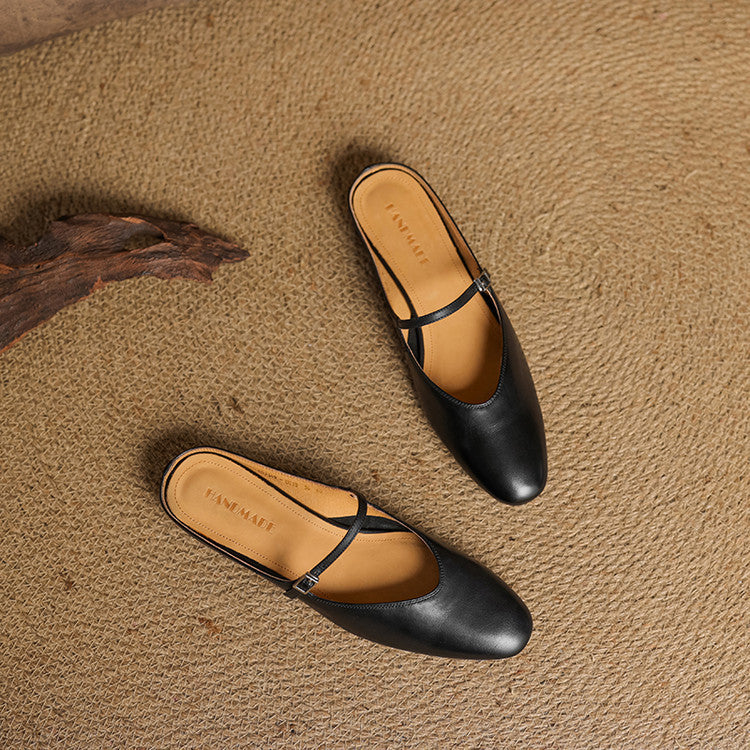 Luciana | Mules Mary Jane a Punta Mandorla