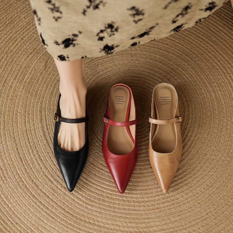 Luna | Mules Mary Jane a Punta