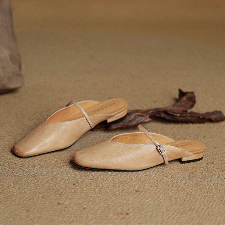 Carol | Mules Mary Jane a Punta Quadrata