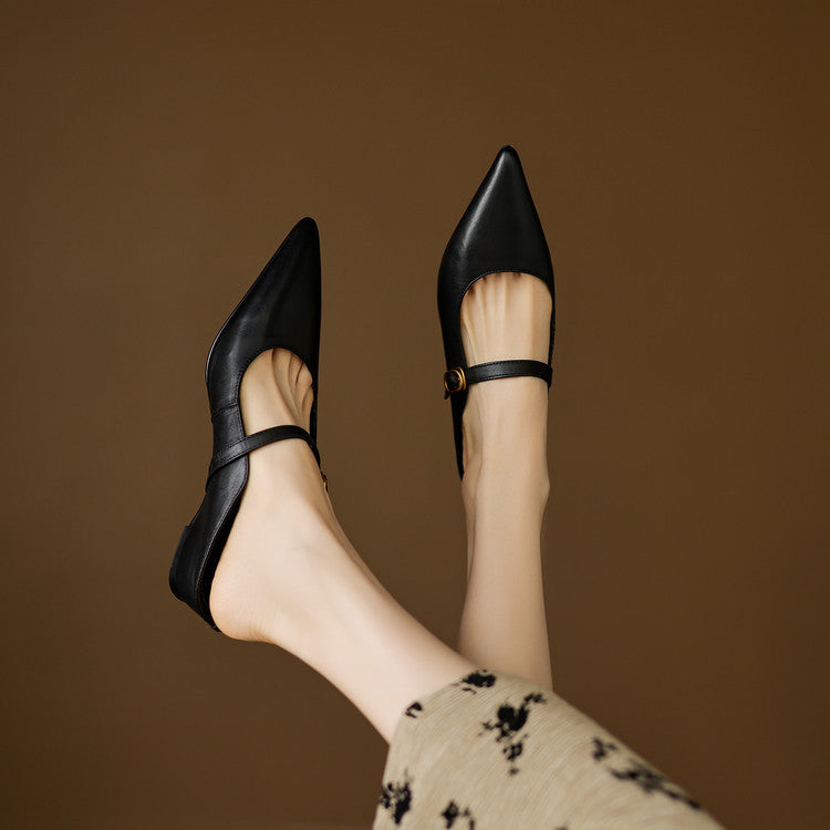 Luna | Mules Mary Jane a Punta
