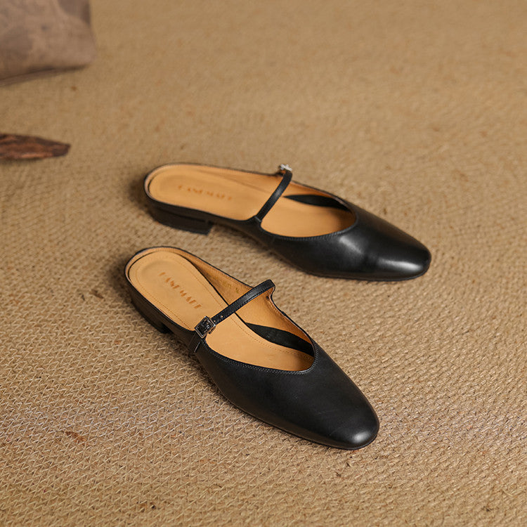 Luciana | Mules Mary Jane a Punta Mandorla