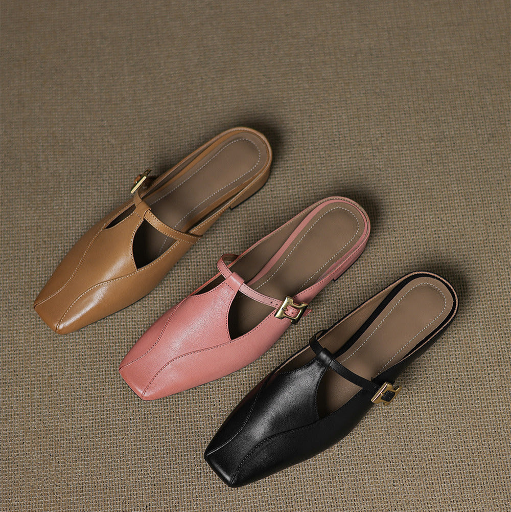 Lavinia | Mules con Cinturino a T