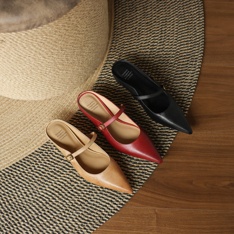 Luna | Mules Mary Jane a Punta
