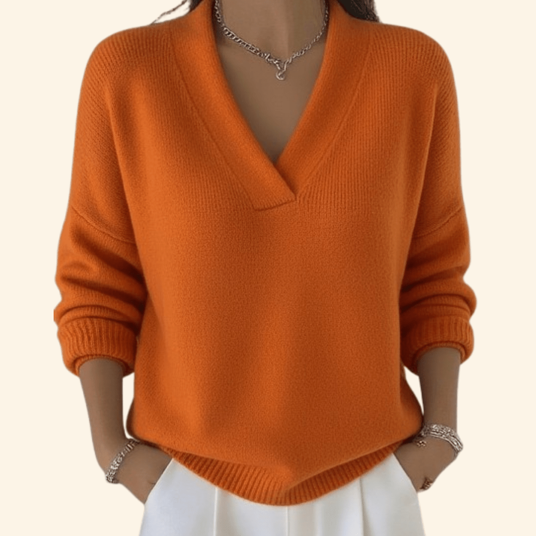 Noor | Maglia Morbida con Scollo a V