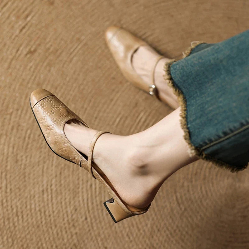 Liana | Mules Mary Jane con Tacco
