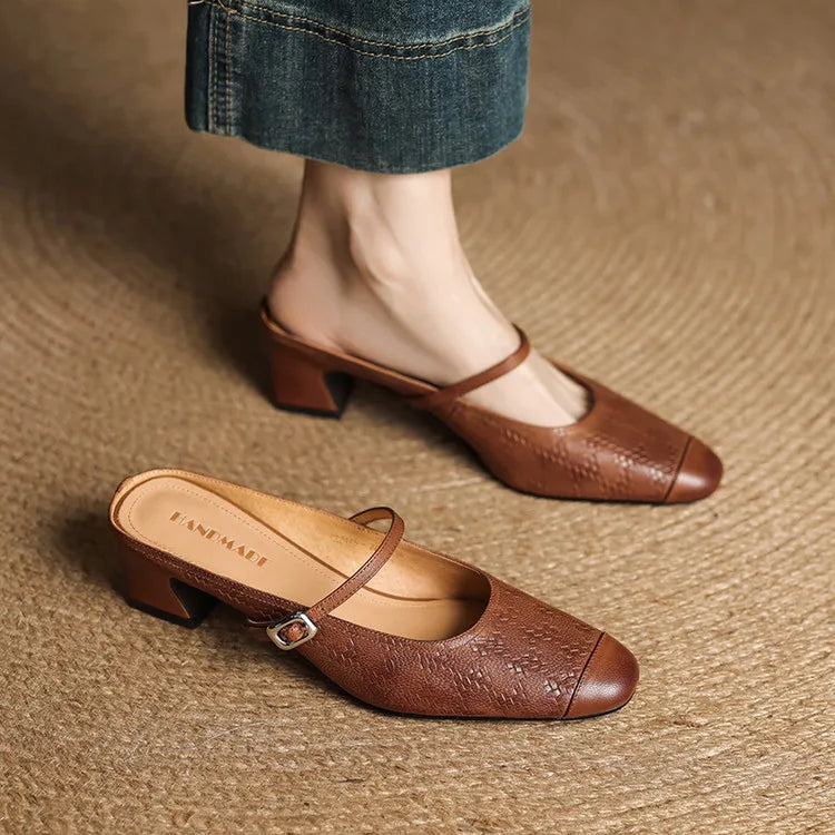 Liana | Mules Mary Jane con Tacco