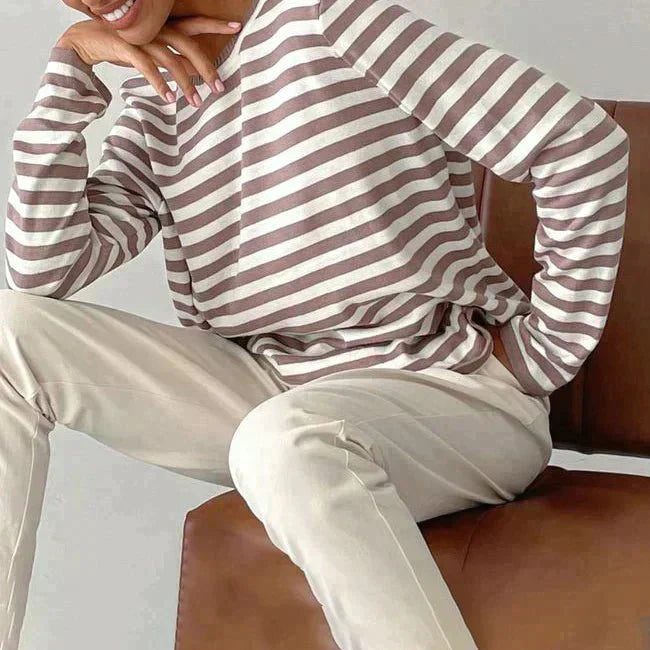Nicole | Maglione rayé chic