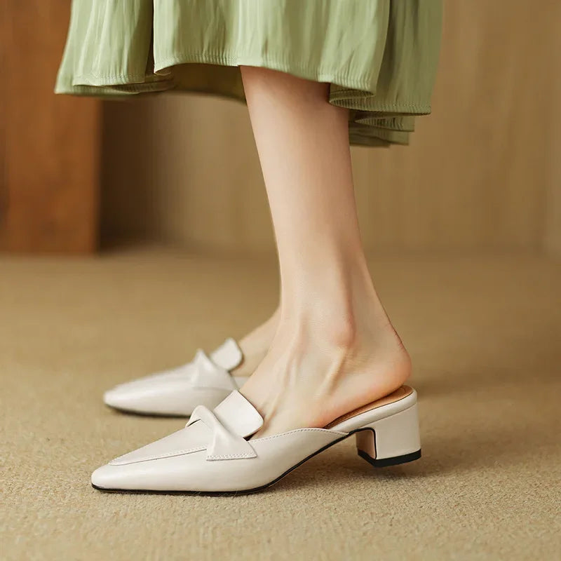 Marcella | Mules a Punta con Fiocco