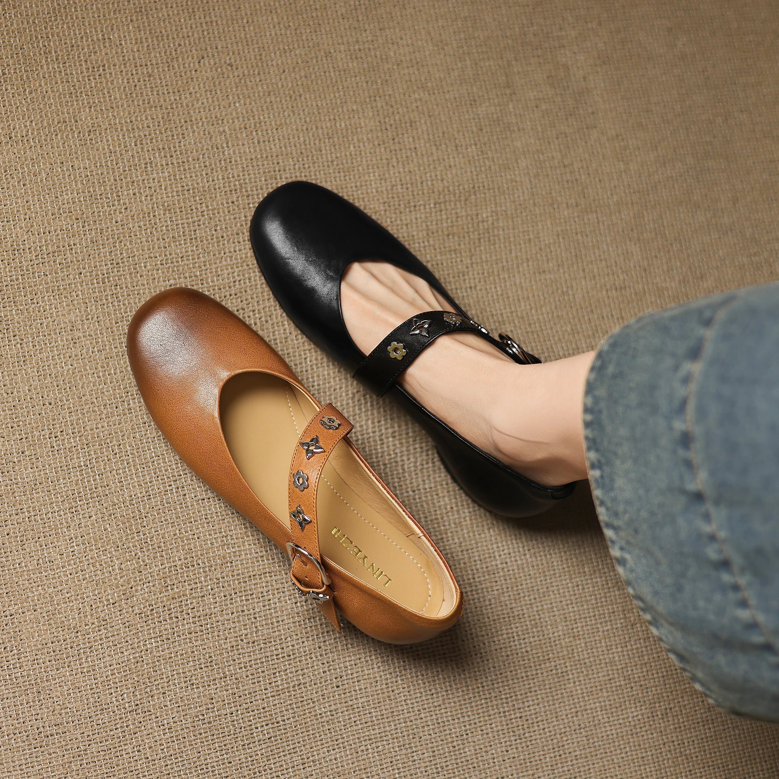 Kylen | Ballerine Mary Jane con Borchie
