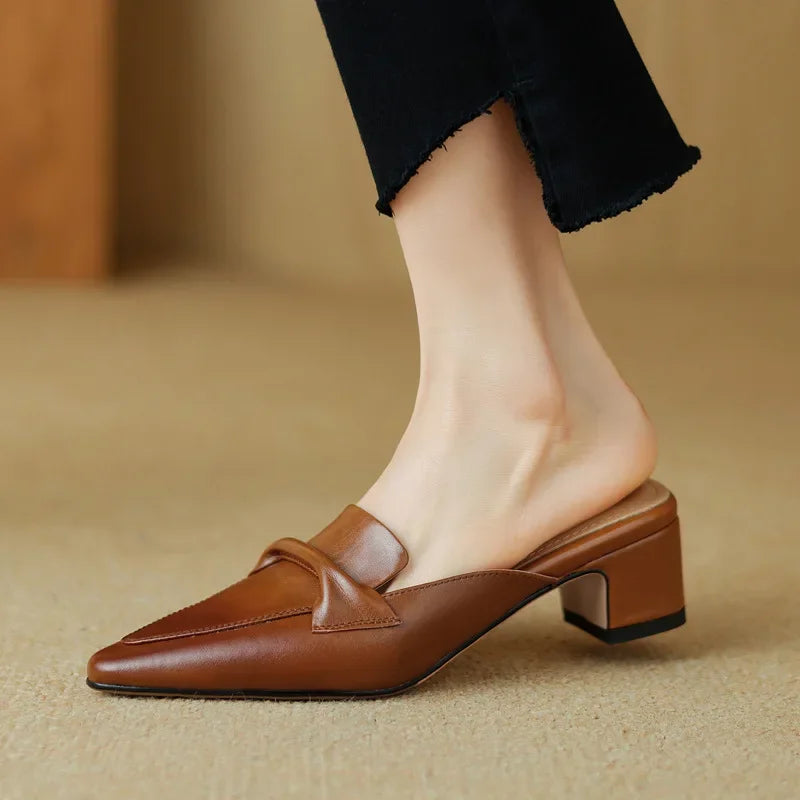 Marcella | Mules a Punta con Fiocco