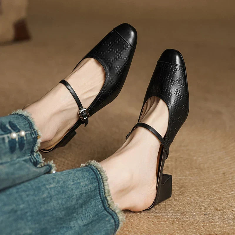 Liana | Mules Mary Jane con Tacco