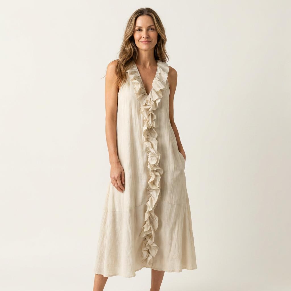 Gloria | Abito Maxi con Volant