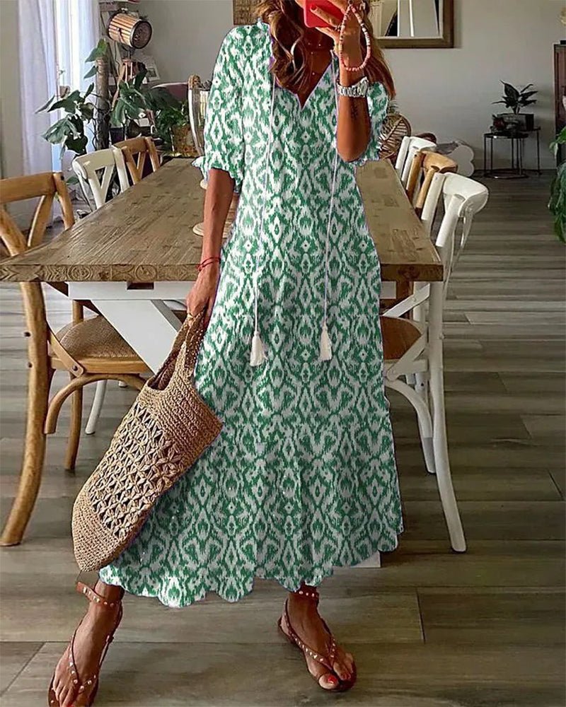 Ottavia | Abito Midi Boho Raffinato