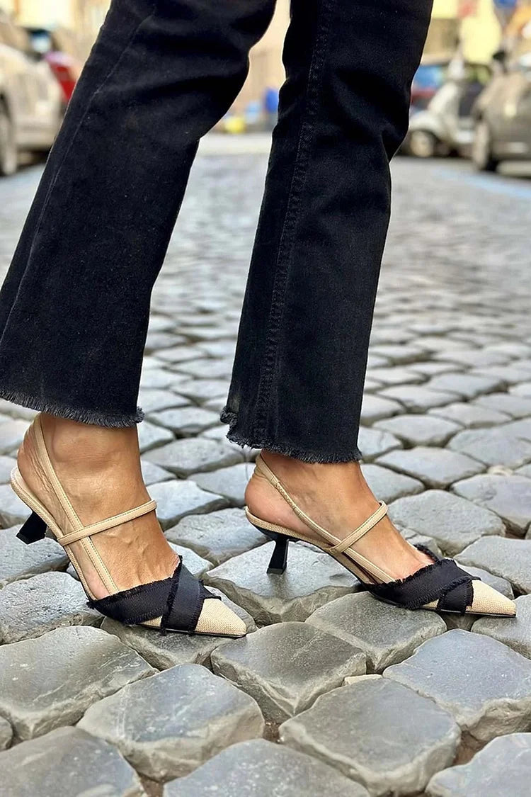 Floriana | Décolleté Slingback Bicolore