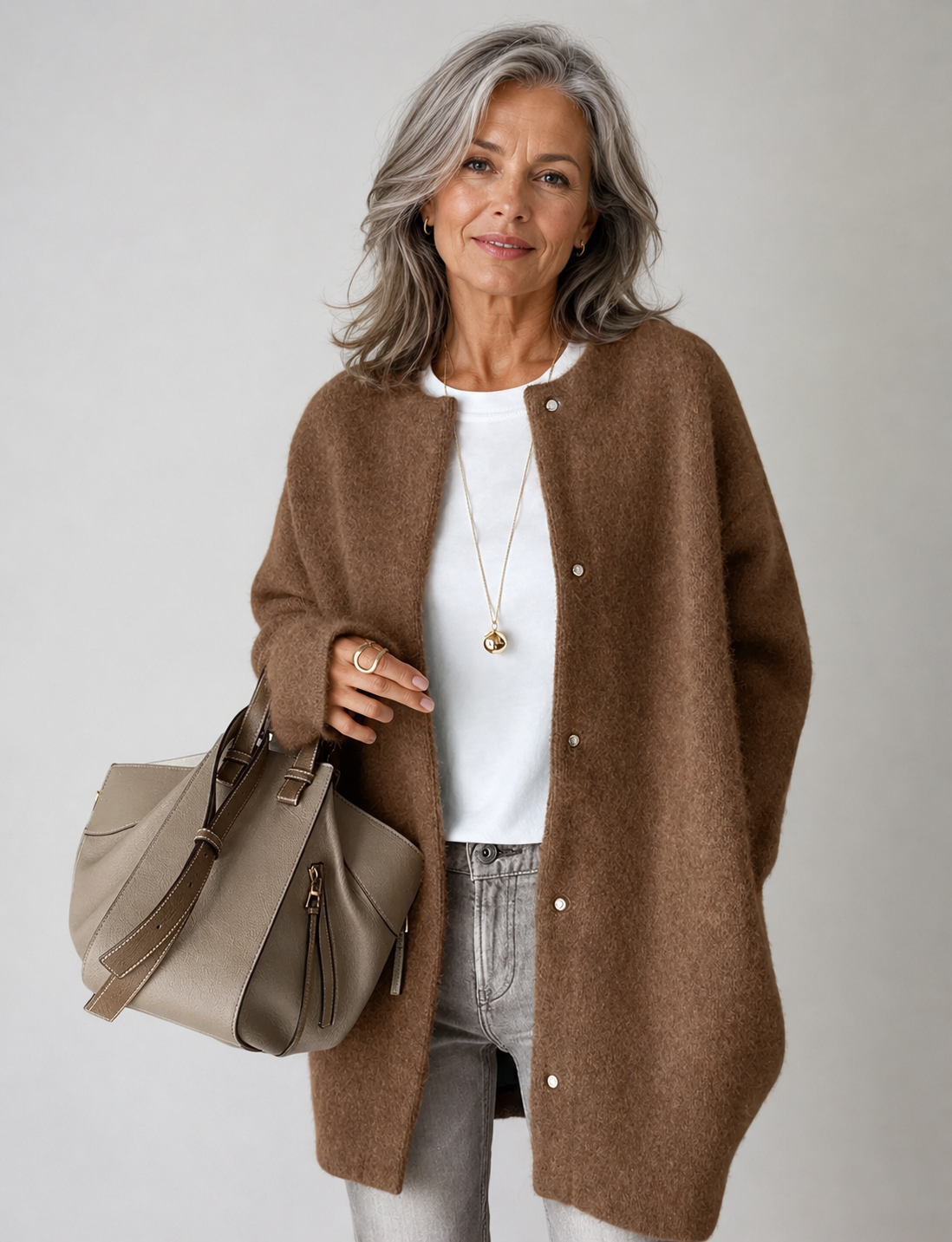 Mariane | Cardigan Lungo con Bottoni