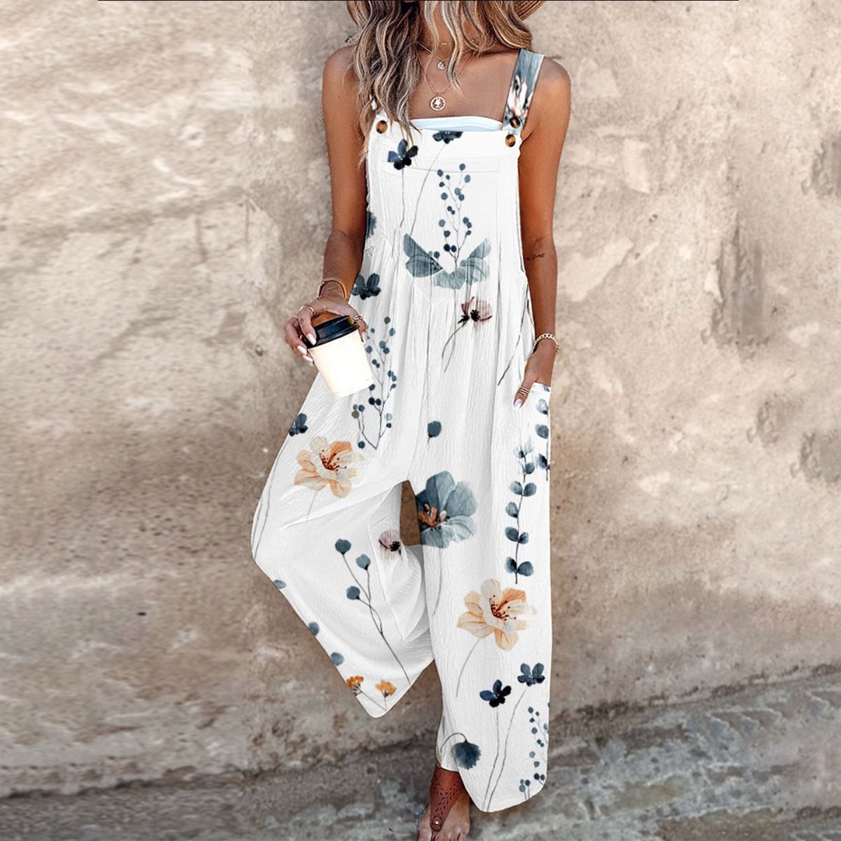 Roberta | Salopette con Maxi Fiore