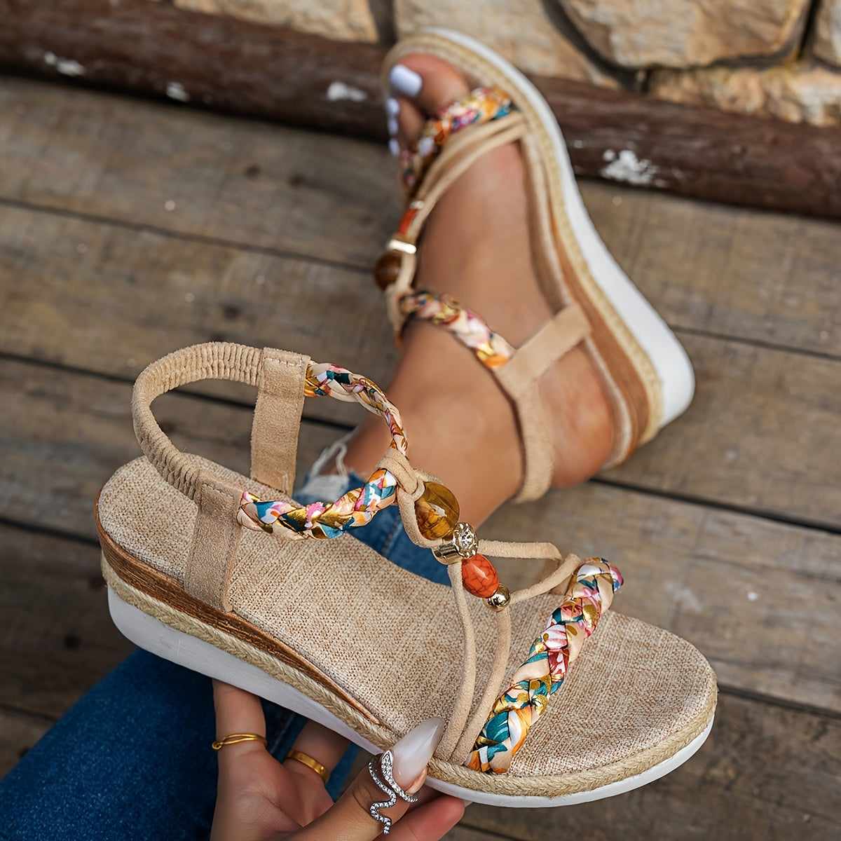 Eva | Sandali Boho con Zeppa