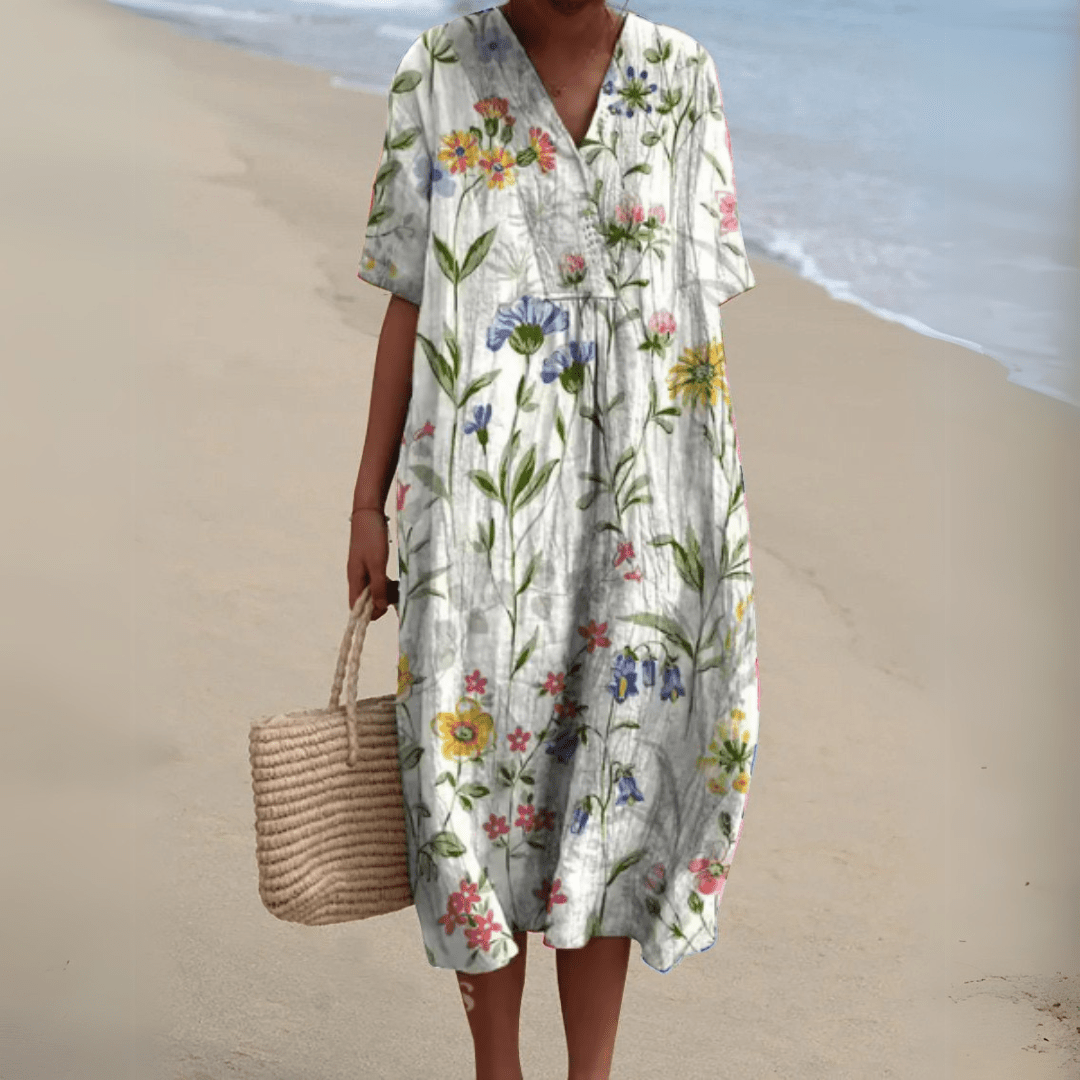 Nathalie | Abito elegante a fiori