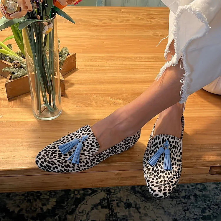 Odilia | Mocassini Animalier con Nappine