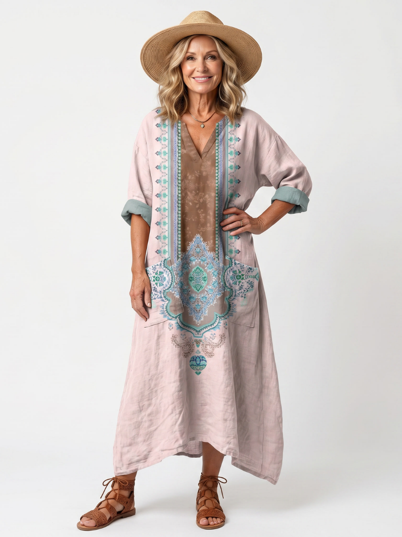 Viola | Abito Oversize Ricamato