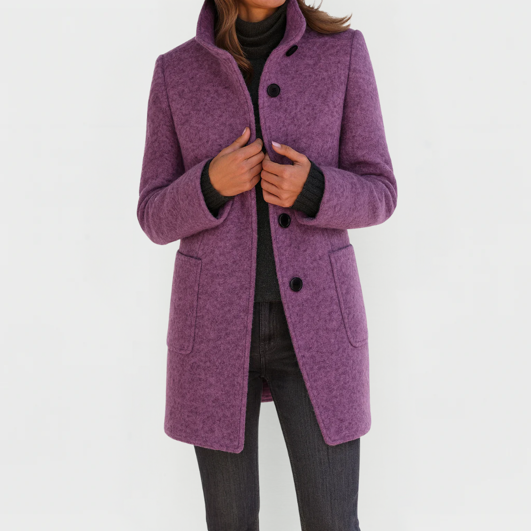 Alyanna | Cappotto con Colletto e Bottoni