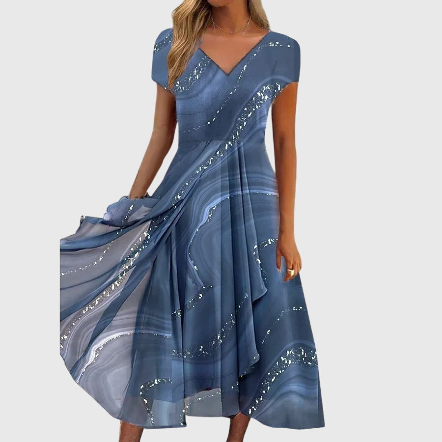 Alessia | Abito Midi Eleganza Fluida