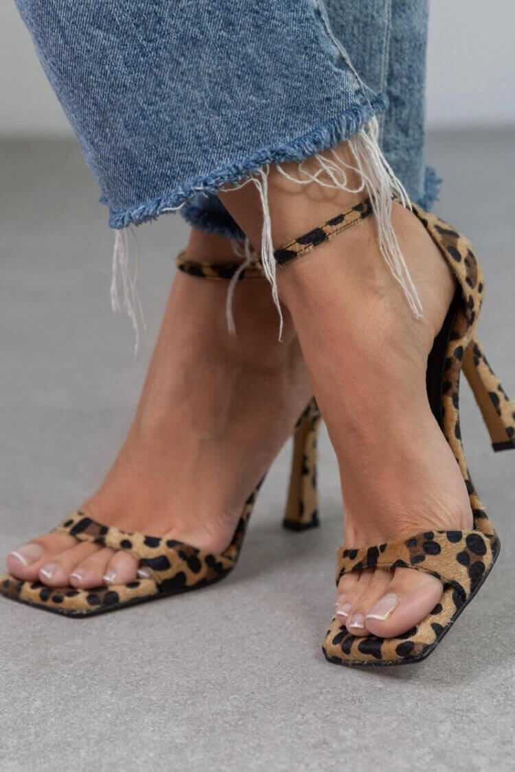 Milena | Sandali Animalier con Tacco